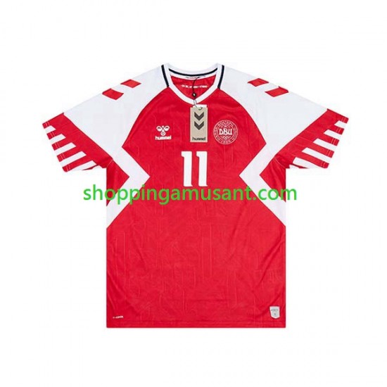 Maillot de Foot Danemark Rasmus Hojlund 11 Homme Domicile 2023-2024 Manche Courte