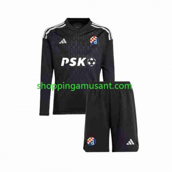 Maillot de Foot Dinamo Zagreb Gardien Enfant Extérieur 2023-2024 Manche Longue