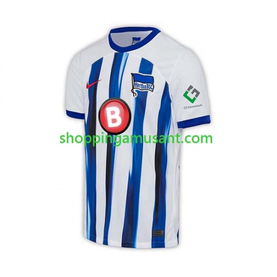 Maillot de Foot Hertha BSC Homme Domicile 2023-2024 Manche Courte