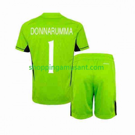 Maillot de Foot Italie Donnarumma 1 Gardien Enfant Domicile 2023 Manche Courte