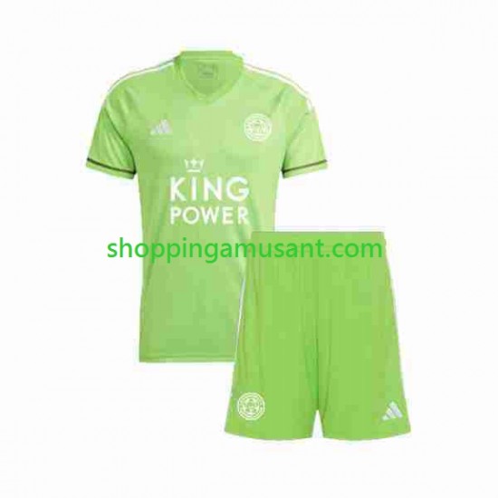 Maillot de Foot Leicester City Gardien Enfant Extérieur 2023-2024 Manche Courte