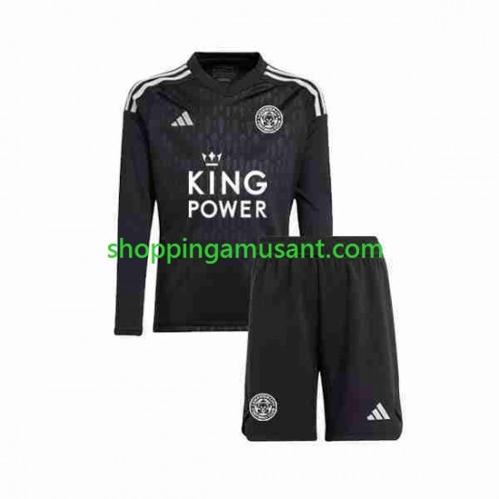 Maillot de Foot Leicester City Gardien Enfant Neutre 2023-2024 Manche Longue