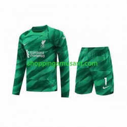 Maillot de Foot Liverpool A.Becker 1 Gardien Enfant Domicile 2023-2024 Manche Longue