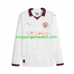Maillot de Foot Manchester City Homme Extérieur 2023-2024 Manche Longue
