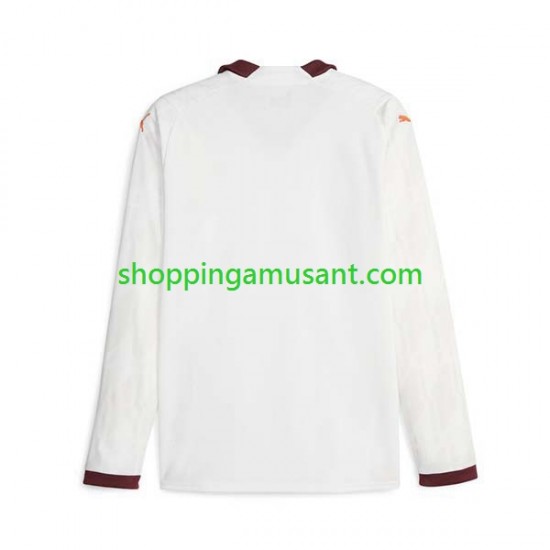 Maillot de Foot Manchester City Homme Extérieur 2023-2024 Manche Longue