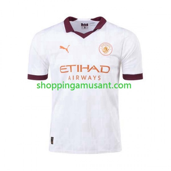 Maillot de Foot Manchester City Homme Extérieur 2023-2024 Manche Courte