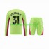 Maillot de Foot Manchester City Ederson Moraes 31 Gardien Enfant Neutre 2023-2024 Manche Longue