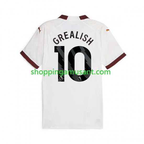Maillot de Foot Manchester City Jack Grealish 10 Homme Extérieur 2023-2024 Manche Courte