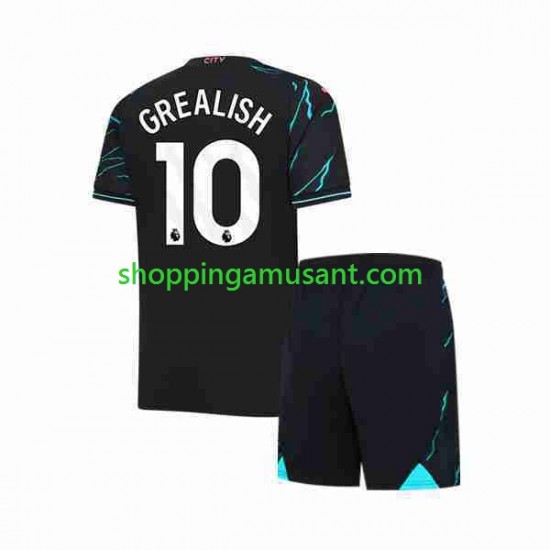 Maillot de Foot Manchester City Jack Grealish 10 Enfant Neutre 2023-2024 Manche Courte