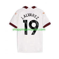 Maillot de Foot Manchester City Julian Alvarez 19 Homme Extérieur 2023-2024 Manche Courte