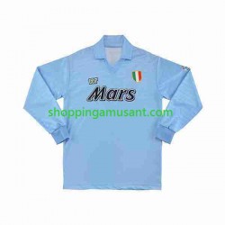 Maillot de Foot Naples 1990 1991 Rétro Homme Domicile Manche Longue