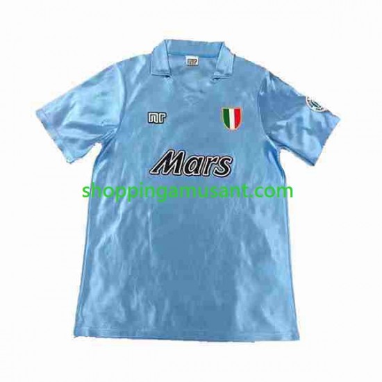 Maillot de Foot Naples 1990 1991 Rétro Homme Domicile Manche Courte