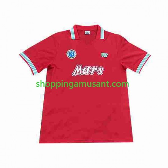 Maillot de Foot Naples 1988 1989 Rétro Homme Neutre Manche Courte