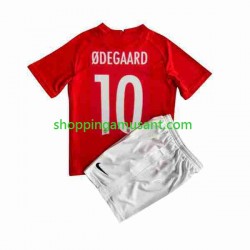 Maillot de Foot Norvège ODEGAARD 10 Enfant Domicile 2022 Manche Courte