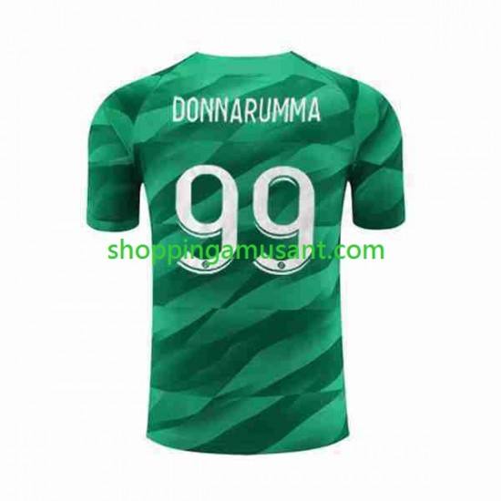 Maillot de Foot Paris Saint-Germain Donnarumma 99 Gardien Homme Domicile 2023-2024 Manche Courte