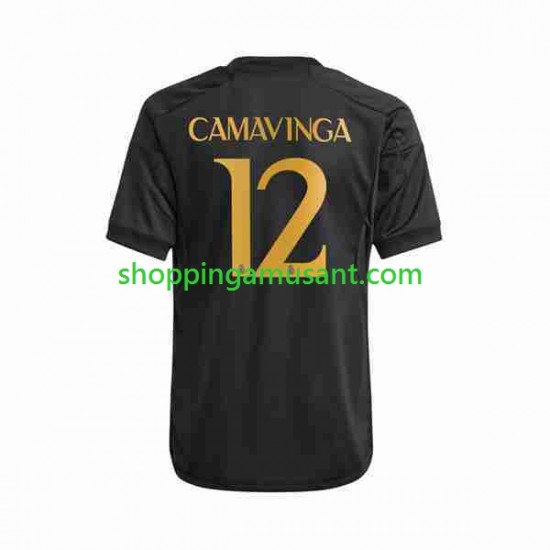 Maillot de Foot Real Madrid Eduardo Camavinga 12 Homme Neutre 2023-2024 Manche Courte
