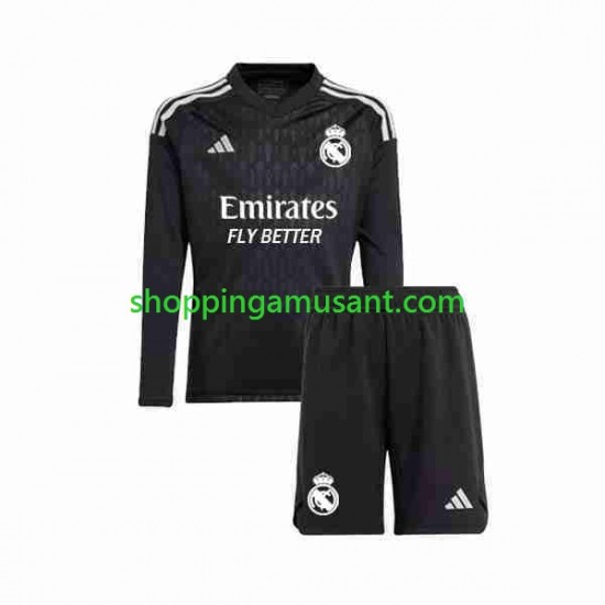 Maillot de Foot Real Madrid Gardien Enfant Extérieur 2023-2024 Manche Longue