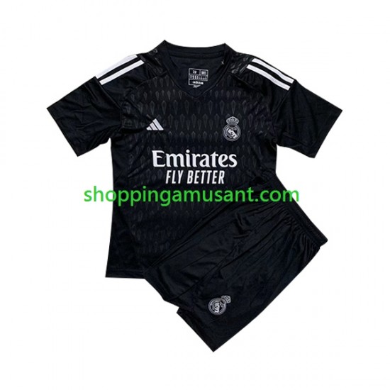 Maillot de Foot Real Madrid Gardien Enfant Extérieur 2023-2024 Manche Courte