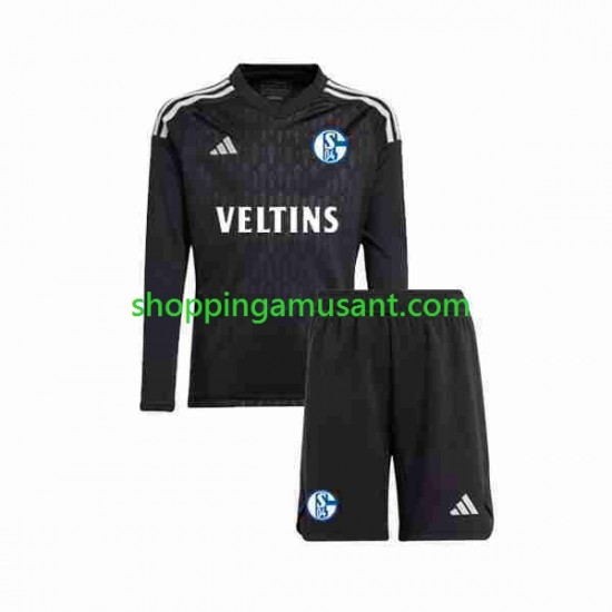Maillot de Foot Schalke 04 Gardien Enfant Extérieur 2023-2024 Manche Longue