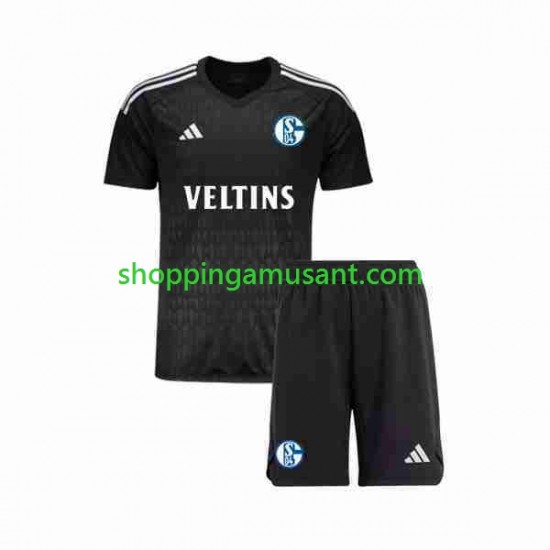 Maillot de Foot Schalke 04 Gardien Enfant Extérieur 2023-2024 Manche Courte