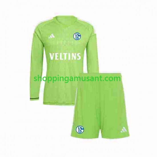 Maillot de Foot Schalke 04 Gardien Enfant Domicile 2023-2024 Manche Longue