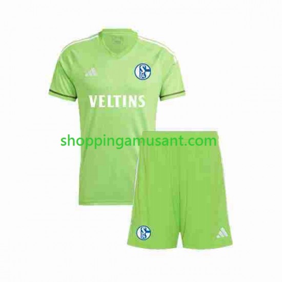 Maillot de Foot Schalke 04 Gardien Enfant Domicile 2023-2024 Manche Courte