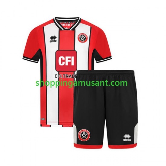 Maillot de Foot Sheffield United Enfant Domicile 2023-2024 Manche Courte