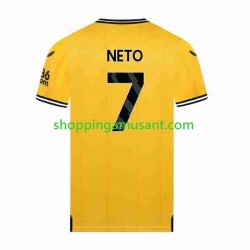 Maillot de Foot Wolverhampton Wanderers NETO 7 Homme Domicile 2023-2024 Manche Courte