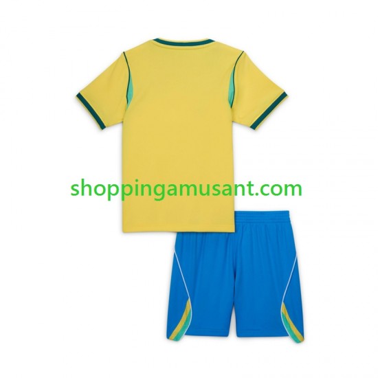 Maillot de Foot Brésil Enfant Domicile Coupe du Monde 2026 Manche Courte