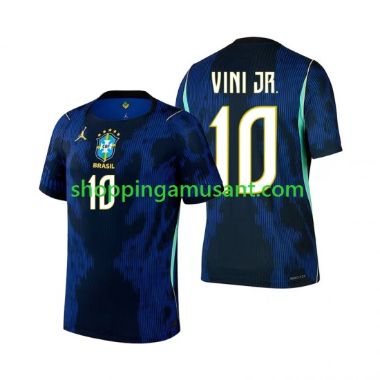 Maillot de Foot Brésil Vinicius Junior 10 Homme Extérieur Coupe du Monde 2026 Manche Courte