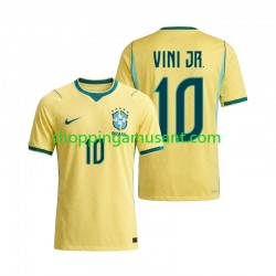 Maillot de Foot Brésil Vinicius Junior 10 Homme Domicile Coupe du Monde 2026 Manche Courte