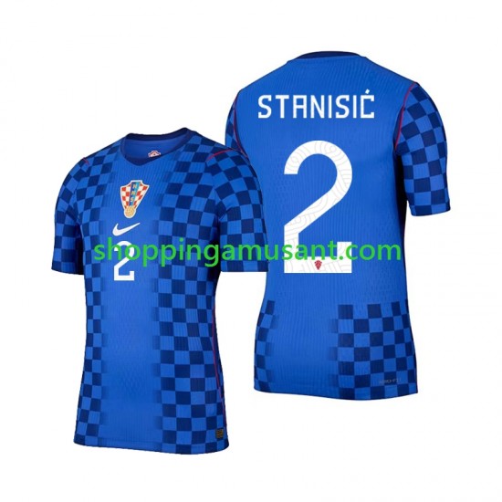 Maillot de Foot Croatie Josip Stanisic 2 Homme Extérieur Coupe du Monde 2026 Manche Courte