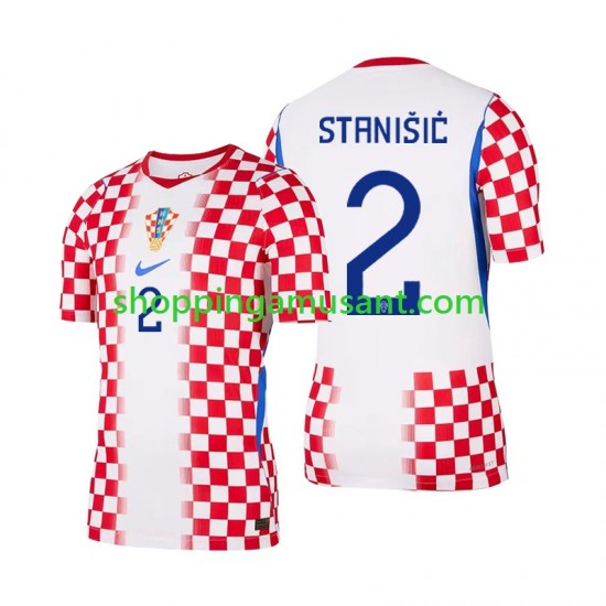 Maillot de Foot Croatie Josip Stanisic 2 Homme Domicile Coupe du Monde 2026 Manche Courte