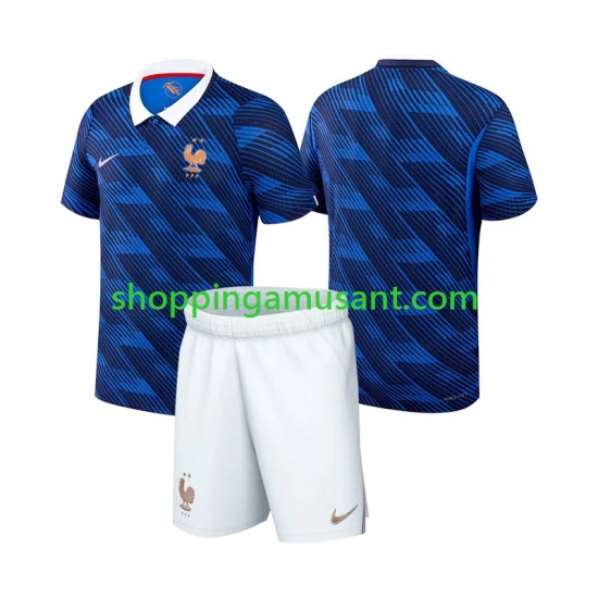 Maillot de Foot France Enfant Domicile Coupe du Monde 2026 Manche Courte