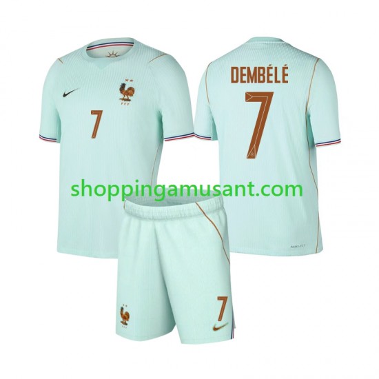 Maillot de Foot France Ousmane Dembele 7 Enfant Extérieur Coupe du Monde 2026 Manche Courte