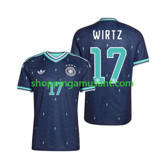 Maillot de Foot Allemagne Florian Wirtz 17 Homme Extérieur Coupe du Monde 2026 Manche Courte
