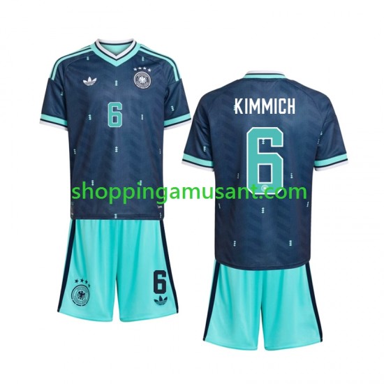 Maillot de Foot Allemagne Joshua Kimmich 6 Enfant Extérieur Coupe du Monde 2026 Manche Courte