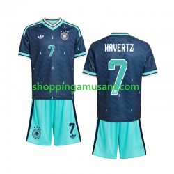 Maillot de Foot Allemagne Kai Havertz 7 Enfant Extérieur Coupe du Monde 2026 Manche Courte