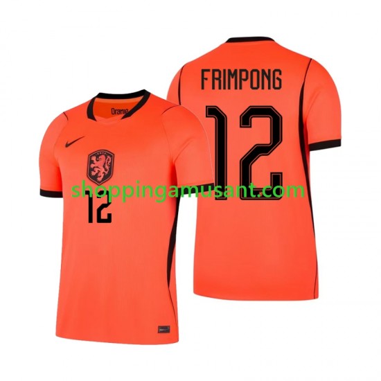 Maillot de Foot Pays-Bas Jeremie Frimpong 12 Homme Domicile Coupe du Monde 2026 Manche Courte