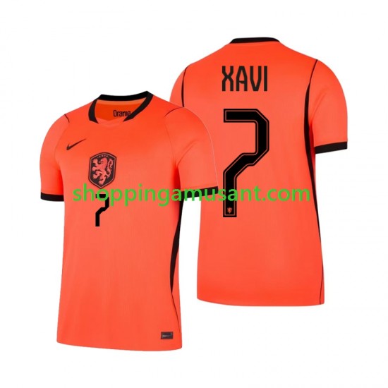 Maillot de Foot Pays-Bas Xavi Simons 7 Homme Domicile Coupe du Monde 2026 Manche Courte