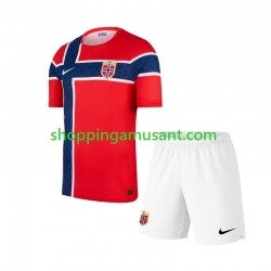 Maillot de Foot Norvège Enfant Domicile Coupe du Monde 2026 Manche Courte