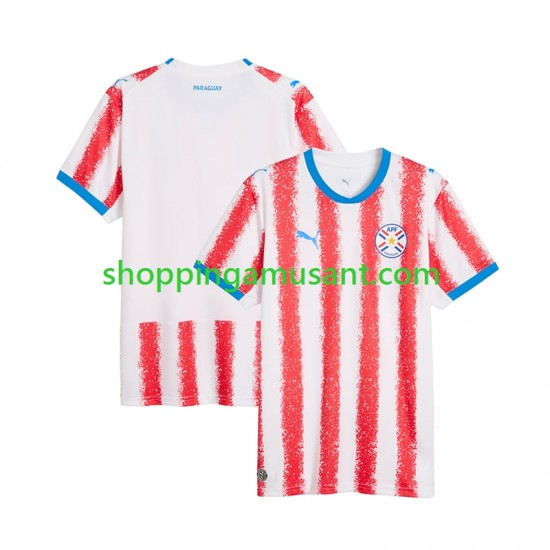 Maillot de Foot Paraguay Homme Domicile Coupe du Monde 2026 Manche Courte
