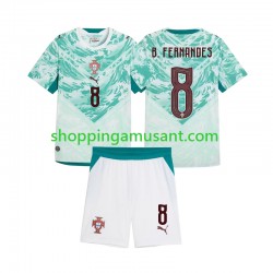 Maillot de Foot Portugal Bruno Fernandes 8 Enfant Extérieur 2026 2027 Manche Courte