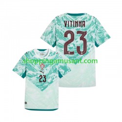 Maillot de Foot Portugal Vitinha 23 Homme Extérieur Coupe du Monde 2026 Manche Courte