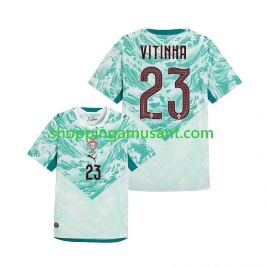 Maillot de Foot Portugal Vitinha 23 Homme Extérieur Coupe du Monde 2026 Manche Courte