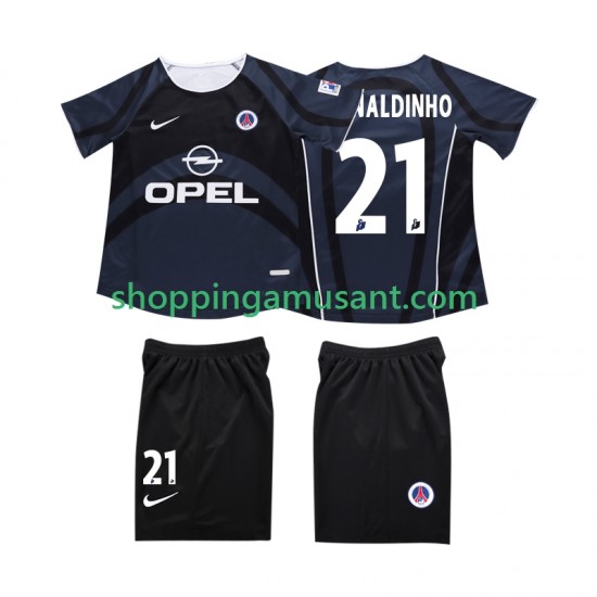 Maillot de Foot AC Milan RONALDINHO 10 2003 Rétro Enfant Neutre 2002 Manche Courte