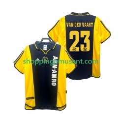 Maillot de Foot Ajax Amsterdam VAN DER VAART 23 2000 2001 Rétro Homme Extérieur Manche Courte