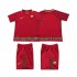 Maillot de Foot AS Rome 2017-2018 Rétro Enfant Domicile Manche Courte
