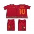 Maillot de Foot AS Rome Totti 10 2017-2018 Rétro Enfant Domicile Manche Courte