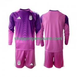 Maillot de Foot Argentine Gardien Enfant Domicile 2025 Manche Longue